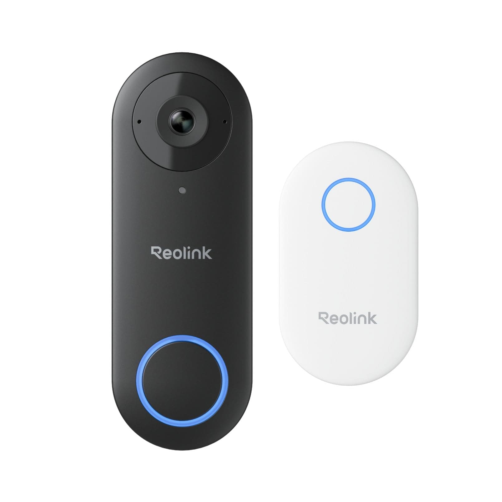 Reolink PoE Timbre Inalámbrico Exterior Impermeable, Súper HD 2K+, Visión Diagonal 180°, Audio Bidireccional, Detección de Personas, Visión Nocturna, Alertas, Funciona con NVR, Video Doorbell PoE