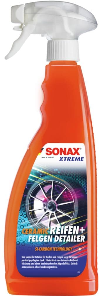 SONAX Xtreme Ceramic Reifen+FelgenDetailer (750 ml) schützt vor Schmutz, vorzeitiger Alterung, Rissbildung, Witterungs- & Umwelteinflüssen | Art-Nr. 03504000