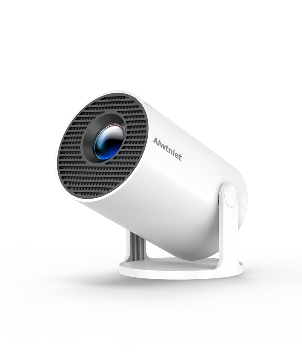 Upgrade Proyector 4k 1080P Full HD Soporte, Mini Proyector Portátil con Android 14, 200ANSI 8000 Lumens, Videoproyectors WiFi 6 BT 5.0, Cine Projector 180 °Se Puede Girar para TV Stick