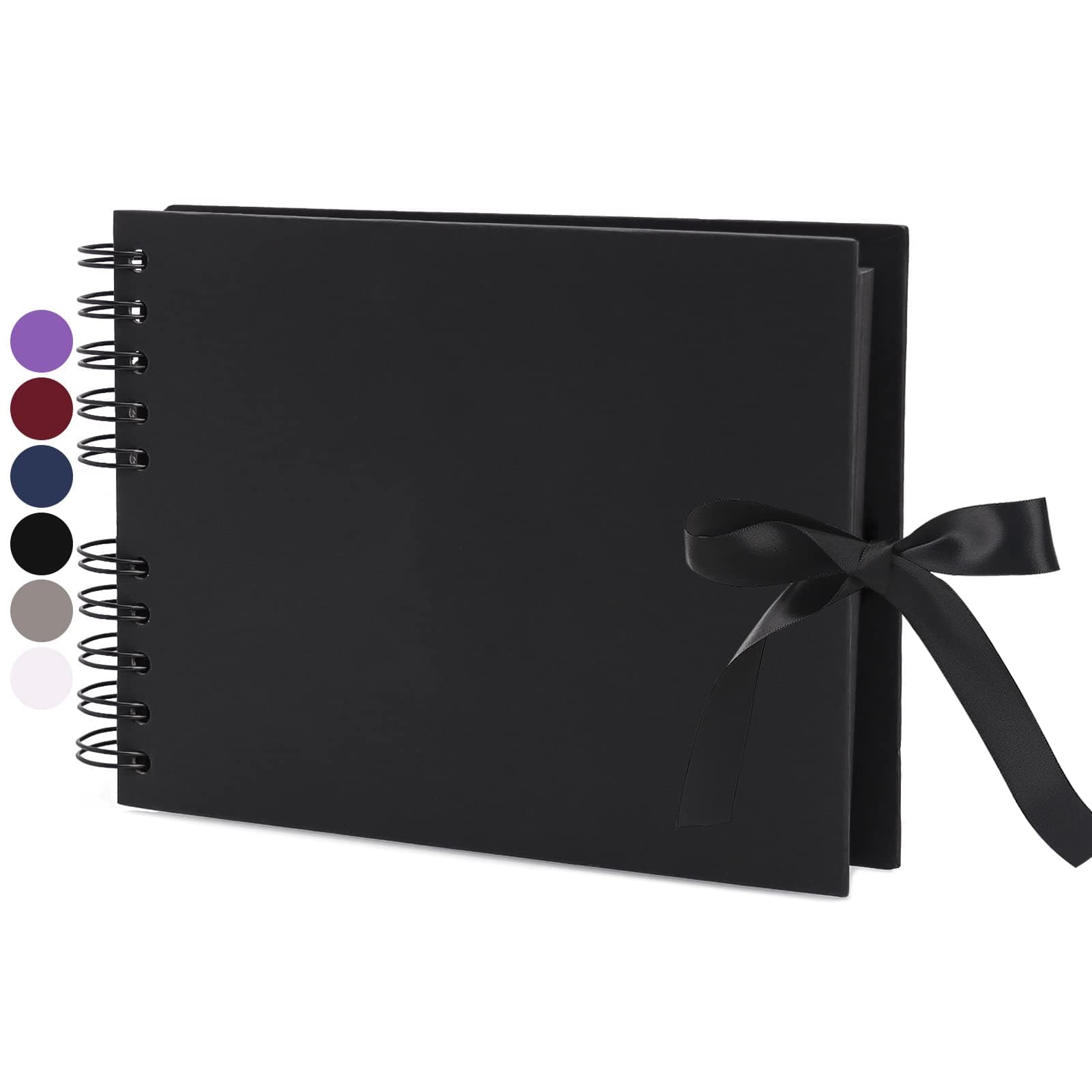 Vienrose DIY Álbum de Fotos 24x17 cm Álbum de Recortes Libro de Fotos 40 Páginas Cinta de Tejido Álbums de Papel Artesanal para más de 80 Fotos 10x15 Bebé Familia San Valentín Aniversario Regalo