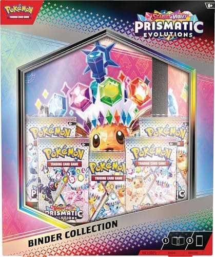 Pokémon TCG: Scarlet &amp; Violet – Prismatic Evolutions Binder Collection (Ordner mit 378 Taschen &amp; 5 Boosterpacks)