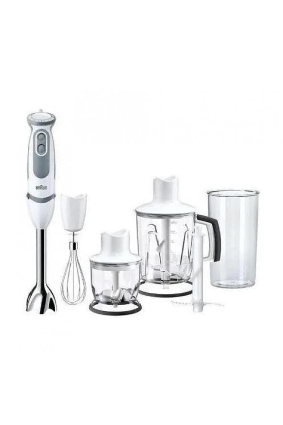 Braun Minipimer 5245 Batidora de Mano, 1000 W, 21 Velocidades, Función Turbo, Anti-Salpicaduras, Powerbell Plus, Vaso Medidor, Varillas, Minipicadora, Batidora de Vaso, Cuchilla Picar Hielo, Blanco