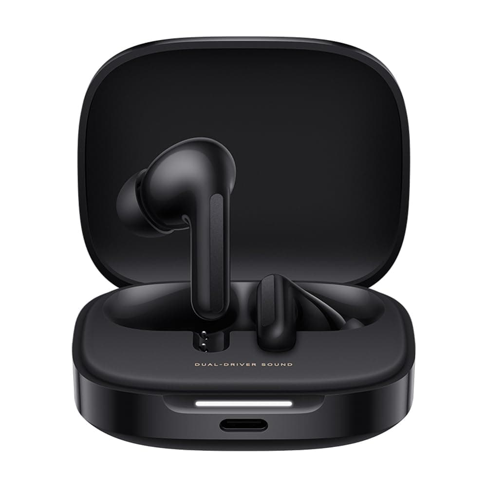 XIAOMI Redmi Buds 6 – Kabellose Bluetooth-In-Ear-Kopfhörer, Dual-Treiber, immersiver Sound, 49 dB aktive Geräuschunterdrückung, bis zu 10h+42h Akkulaufzeit, IP54, Schwarz