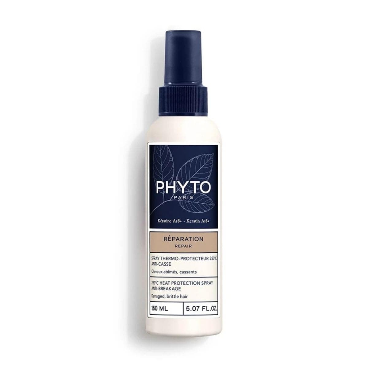 Phyto Paris - Réparation - Spray Thermo-Protecteur Cheveux 230° 150 ml - Protecteur De Chaleur Cheveux Abimés et Cassants - Soin Anti-Frisottis et Anti-Casse - Formule Enrichie en Kératine A18