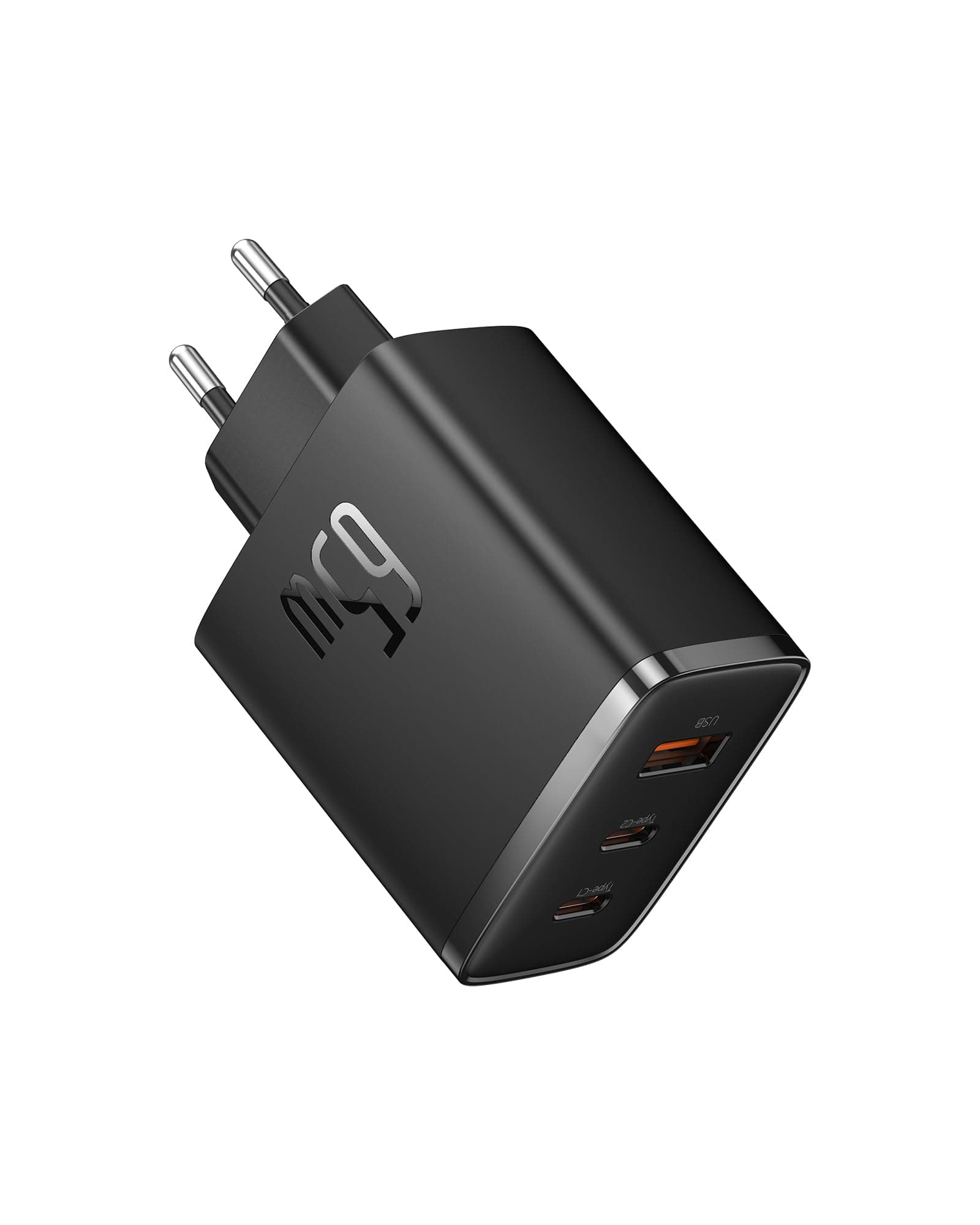 Baseus USB C Ladegerät 65W 3-Ports USB C Netzteil PD Ladegerät mit PPS, GaN Schnellladegerät kompatibel mit MacBook Pro/Air, iPad Pro, Steam Deck, iPhone 16-12 Serie, Galaxy S24 Ultra-S20, Pixel usw