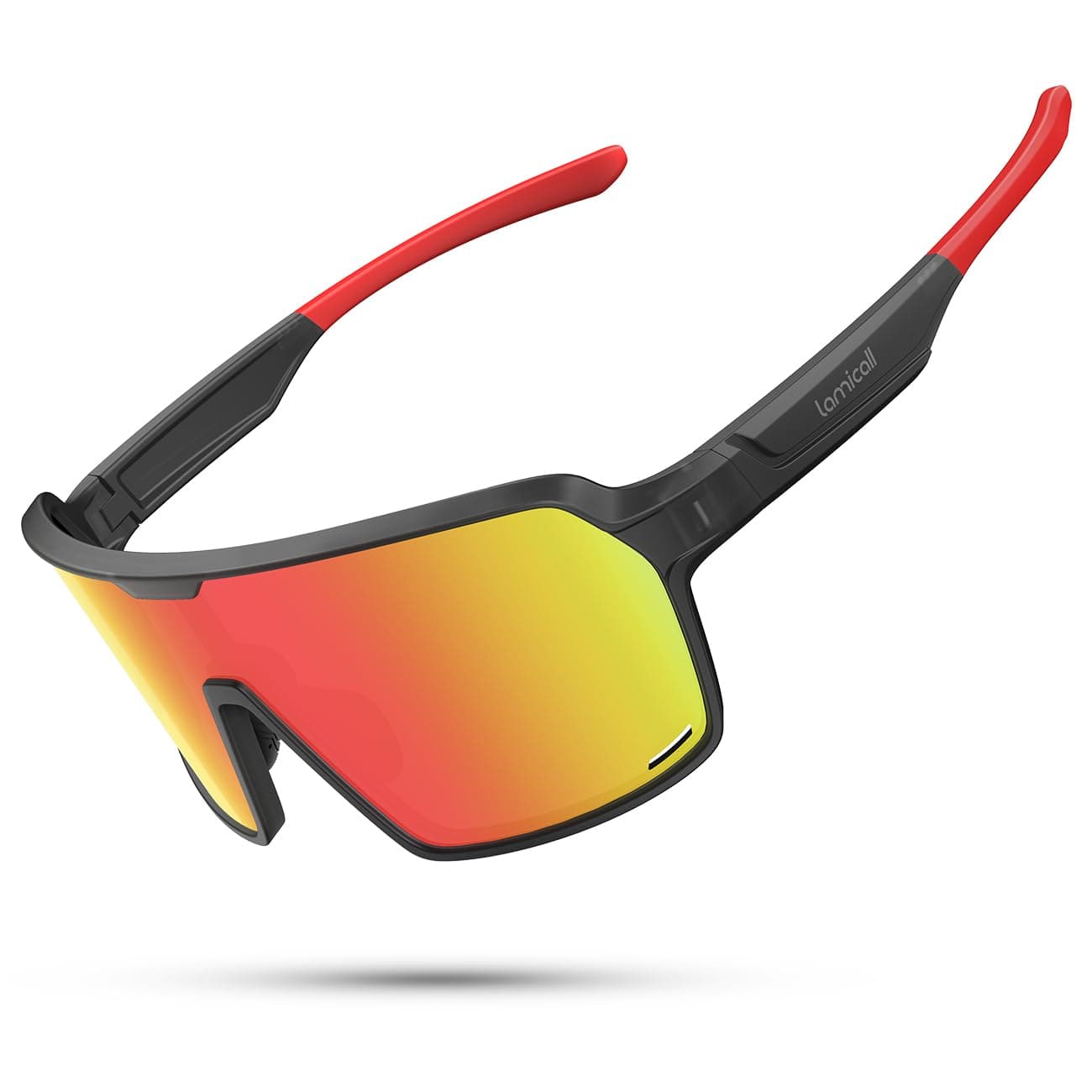 Lamicall Occhiali da Sole Ciclismo Polarizzati, [29g Ultraleggero] Anti-UV400, TR90-Telaio Infrangibile, Occhiali da Sole Sportivi Regolabili per Uomo e Donna, per Pesca/Corsa/Sport all'Aperto