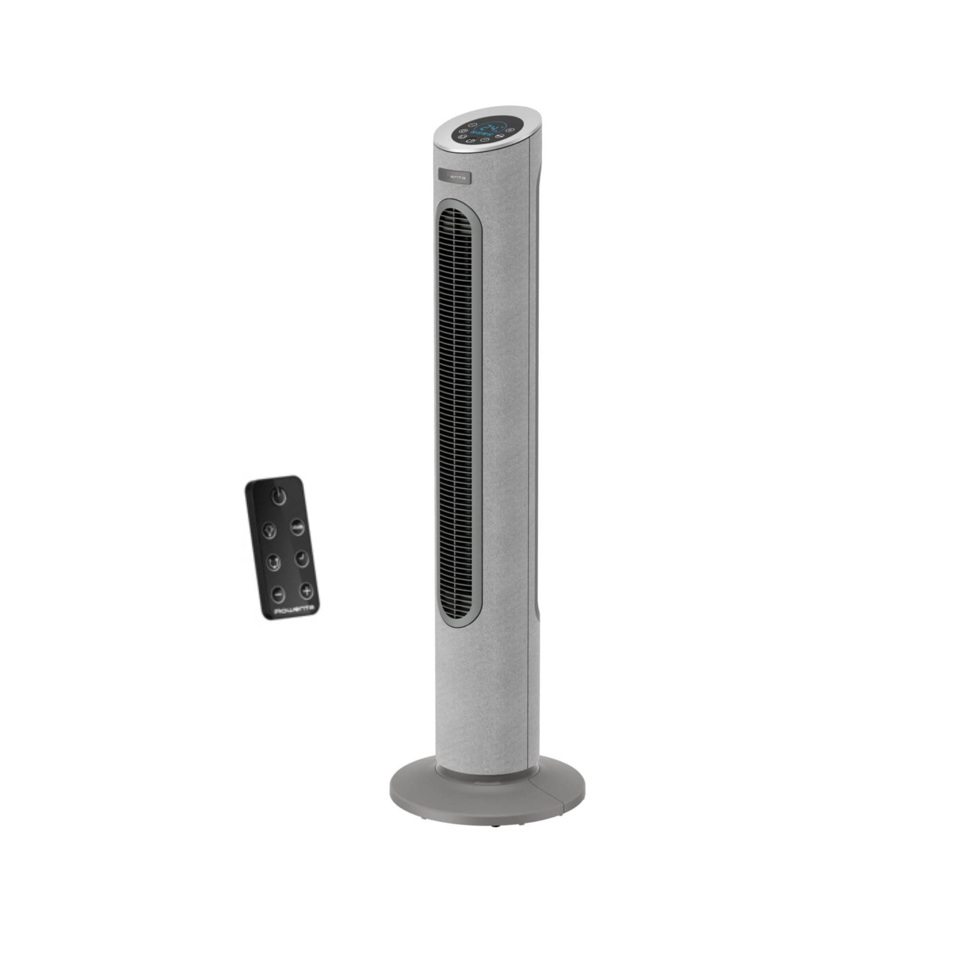 Rowenta Eole Home Ventilateur colonne, Puissant, 40 dB(A), 7 vitesses, 3 modes manuels, Ecran de contrôle LED, Timer 12 h, Oscillation automatique, Télécommande incluse VU6980F0