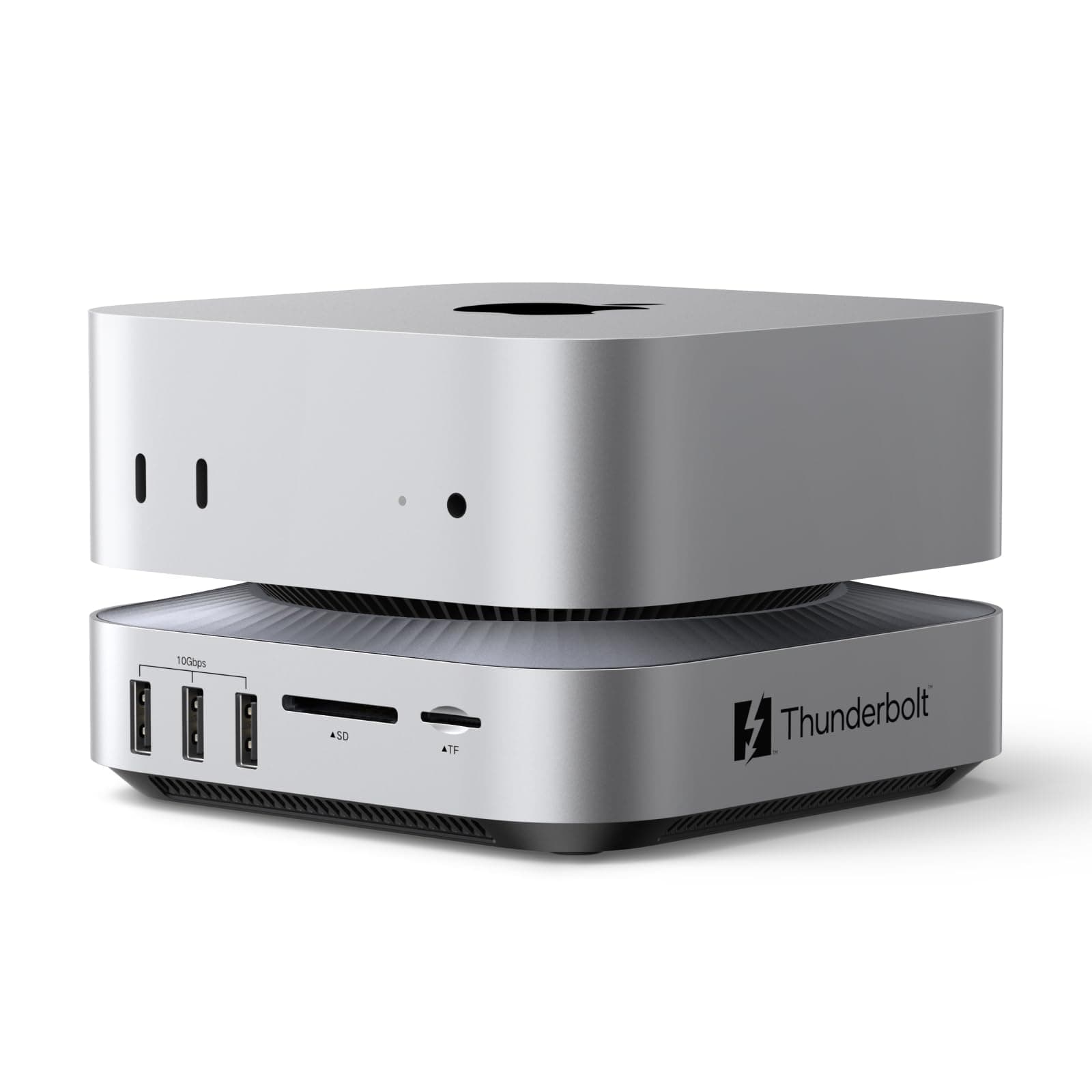 UGREEN Maxidok Thunderbolt 5 Docking Station Revodok 10 en 1 pour Mac Mini M4 et M4 Pro Station d'accueil avec 2*TBT5 120Gbps Boîtier M.2 SSD DisplayPort 8K 60Hz Multi Data USB Lecteur SD TF 4.0