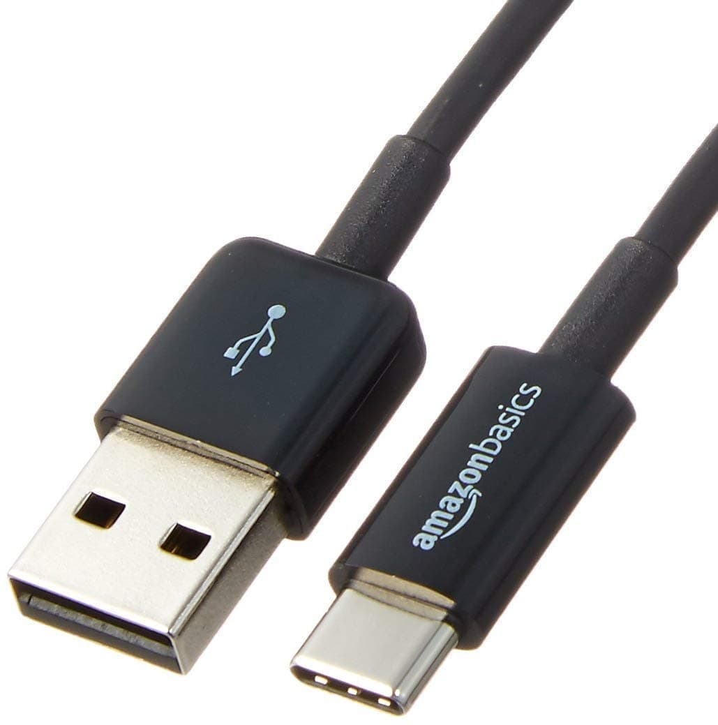 Amazon Basics Cavo di ricarica rapida da USB-C a USB-A 2.0, velocità 480 Mbps, certificato USB-IF, per Apple iPhone 16/15, iPad, Samsung Galaxy, tablet, laptop, 1.8 m, nero