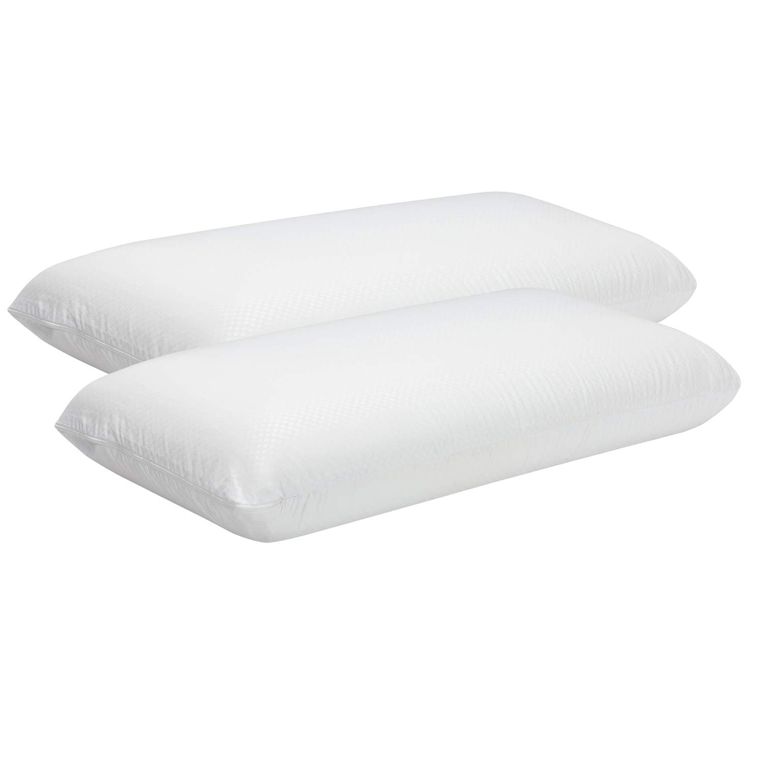 Pikolin Home - Almohada Viscoelástica 70 cm (2 Unidades), de Hotel - Adaptabilidad al Cuello, Hipoalergénica, Firmeza Alta, para Dormir de Lado, Doble Funda, Transpirable y Suave