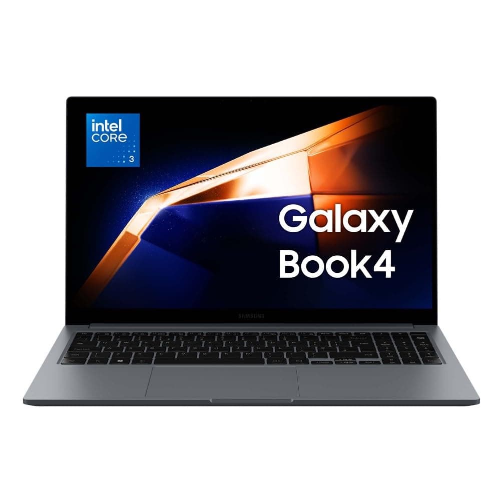 Samsung Galaxy Book4, 3 anni di garanzia, Processore Intel Core 3, 8GB RAM, 512GB, Laptop 15.6" FHD LED Display , Windows 11 Home, Gray [Versione Italiana]