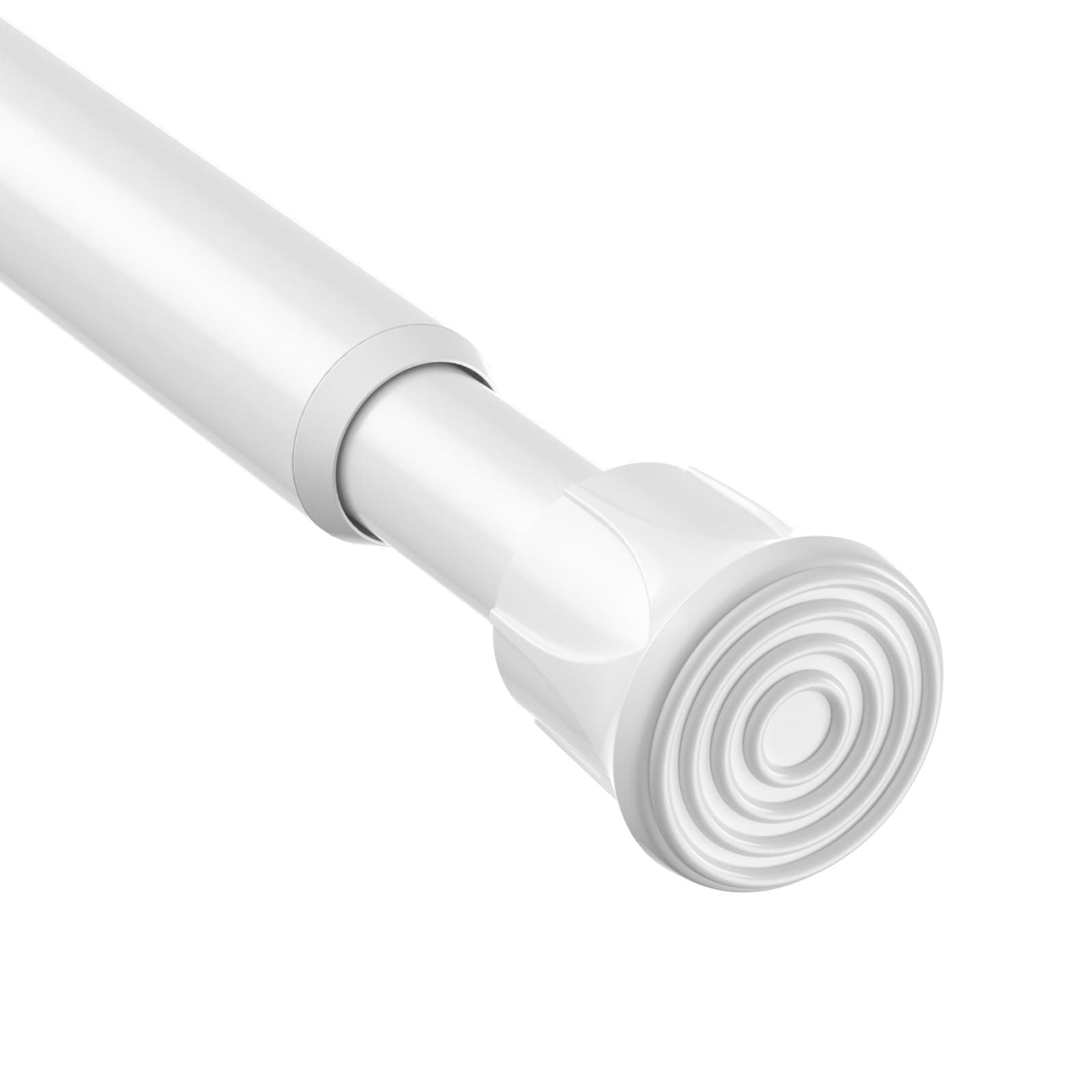 AIZESI Tringle Rideau Sans Perçage Extensible Ajustable de 70 à 130 cm Barre Rideau Blanche Diamètre 13 mm pour Chambre et Salon 1 Pièce