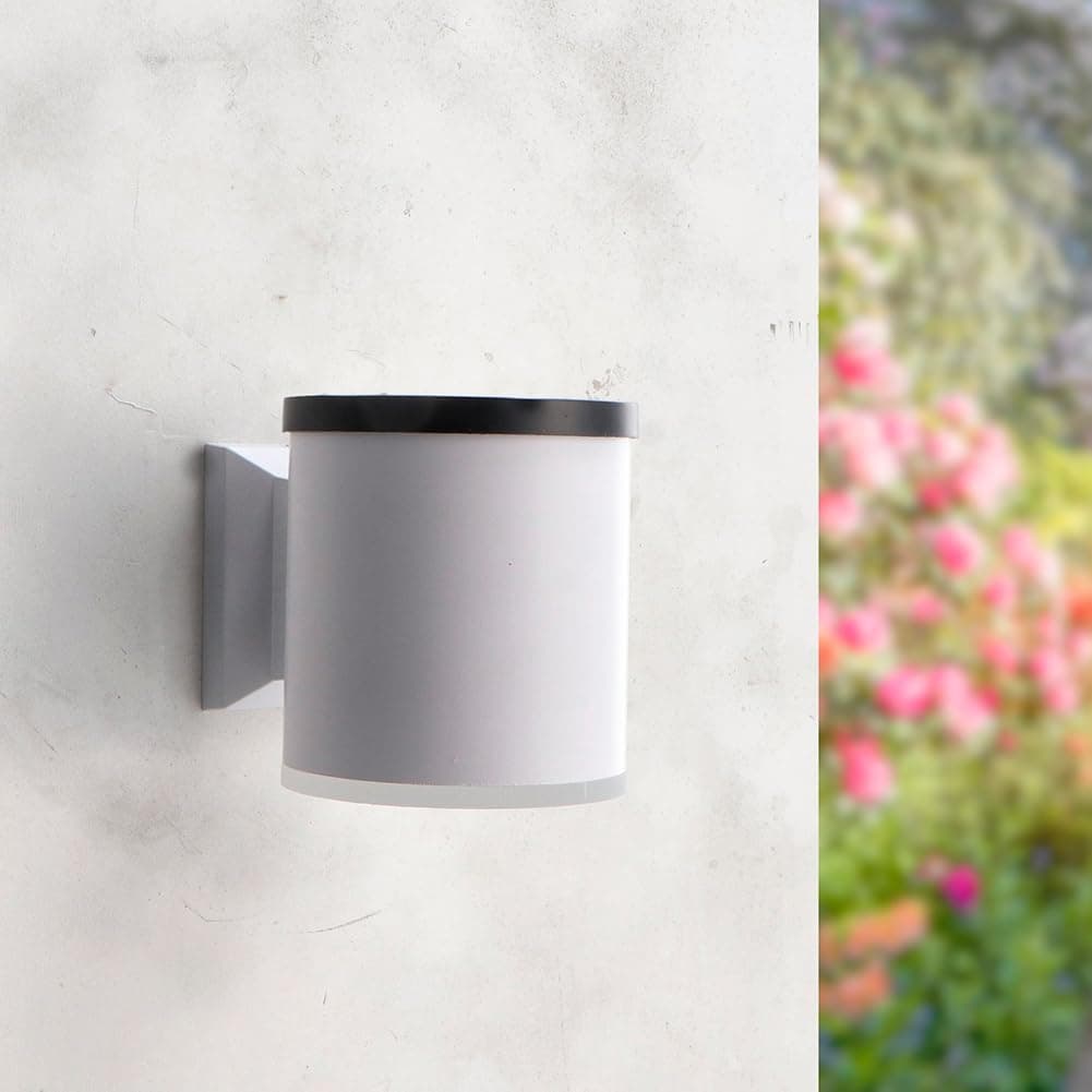 M Ledme - Aplique Led Solar Cory, Luz neutra 4500K, Impermeable IP65, Lámpara Moderna Para Entrada, Jardín, Patio y Camino