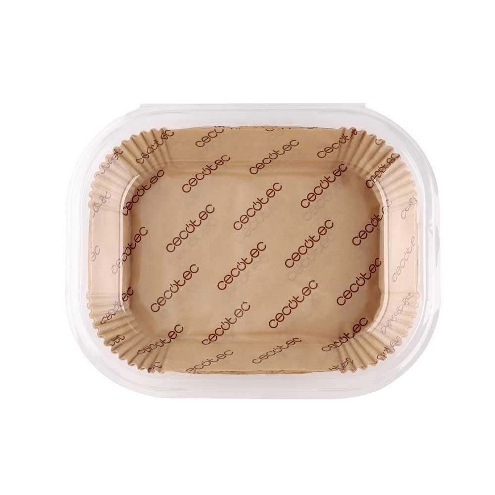 Cecotec Cecofry TwinBucket Accessoires pour friteuses à air chaud – Air Fryer – Lot d'accessoires en papier 150 papiers – Friteuse à air chaud pratique et compatible – Double capacité 4,5 l