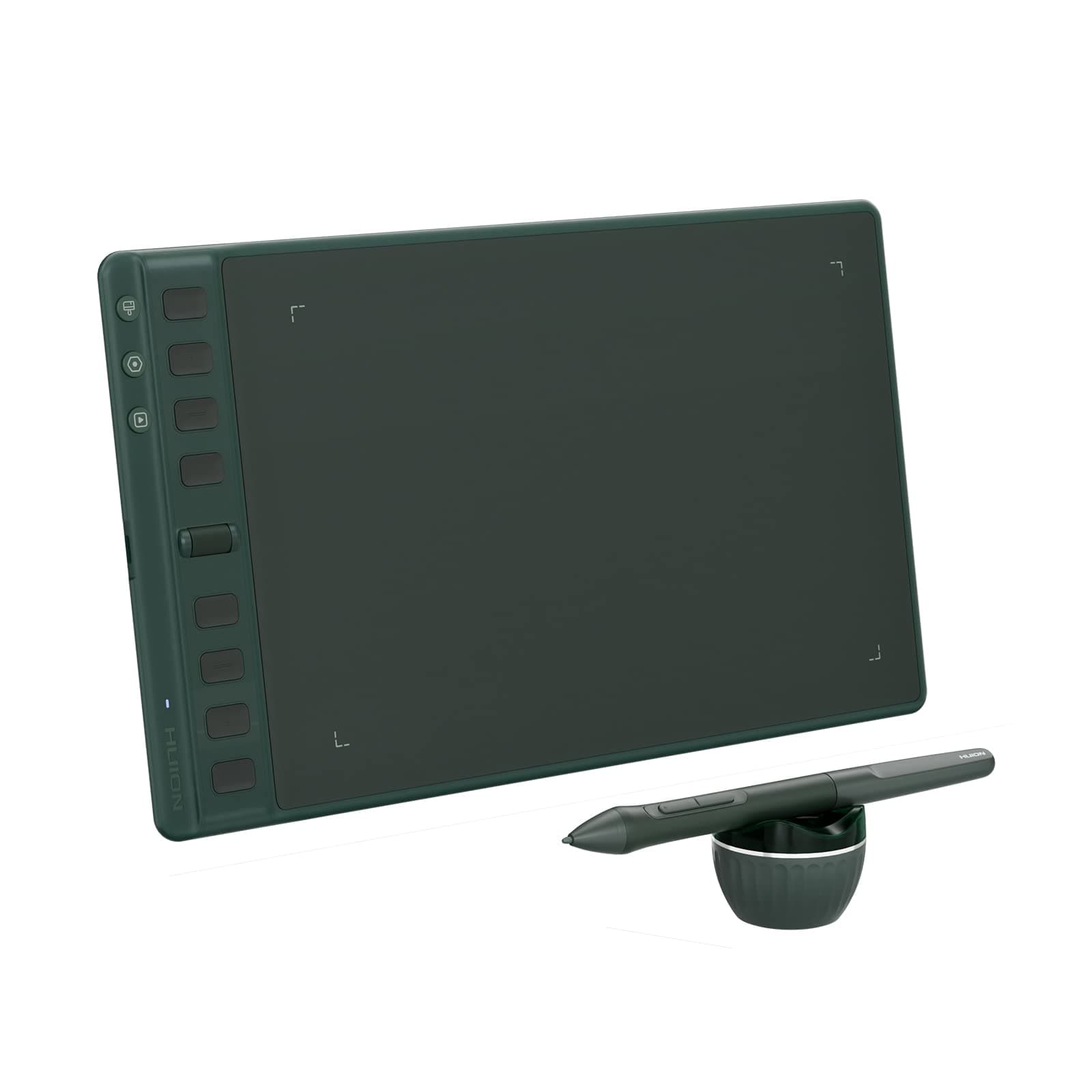 HUION Inspiroy 2 M Tableta Gráfica, Nuevo Bolígrafo Digital PW110, 8 Teclas de Acceso Directo Personalizables, Desplazador Fácil de Usar, Ideal para Dibujar, Estudiar y Trabajar Desde Casa, Verde