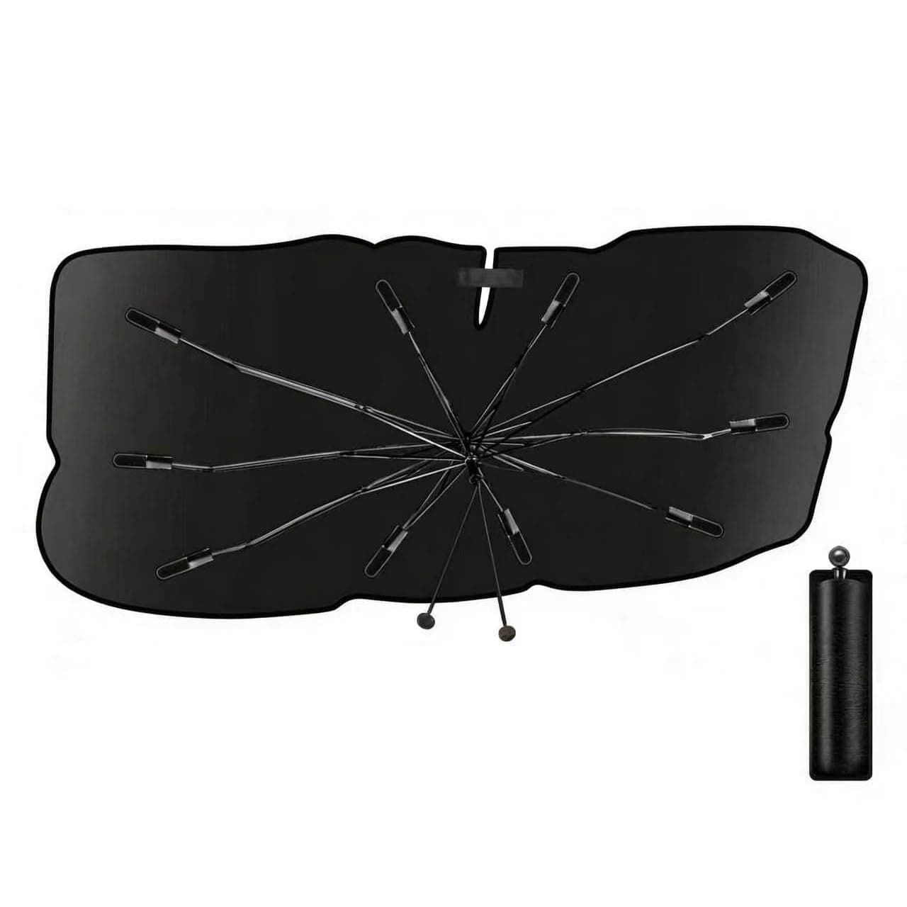 Parapluie Pare Soleil Voiture 145×85cm Parasol de Pare-Brise pour Voiture,Pare Soleil Soiture Avant Pliable Blocage des UV et de la Chaleur pour la Plupart des Voitures