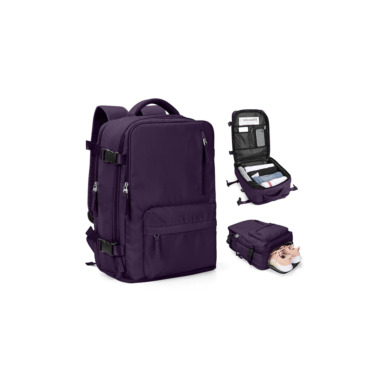 SZLX Mochila al Vacío con Bomba Equipaje de Mano 40x30x20 Ryanair Vueling Wizzair Mochila Viaje Cabina Avion 40x20x25 Mujer Bolsas de Viaje 45x36x20 Easyjet Maleta Portatil 14 pulgadas Hombre con USB