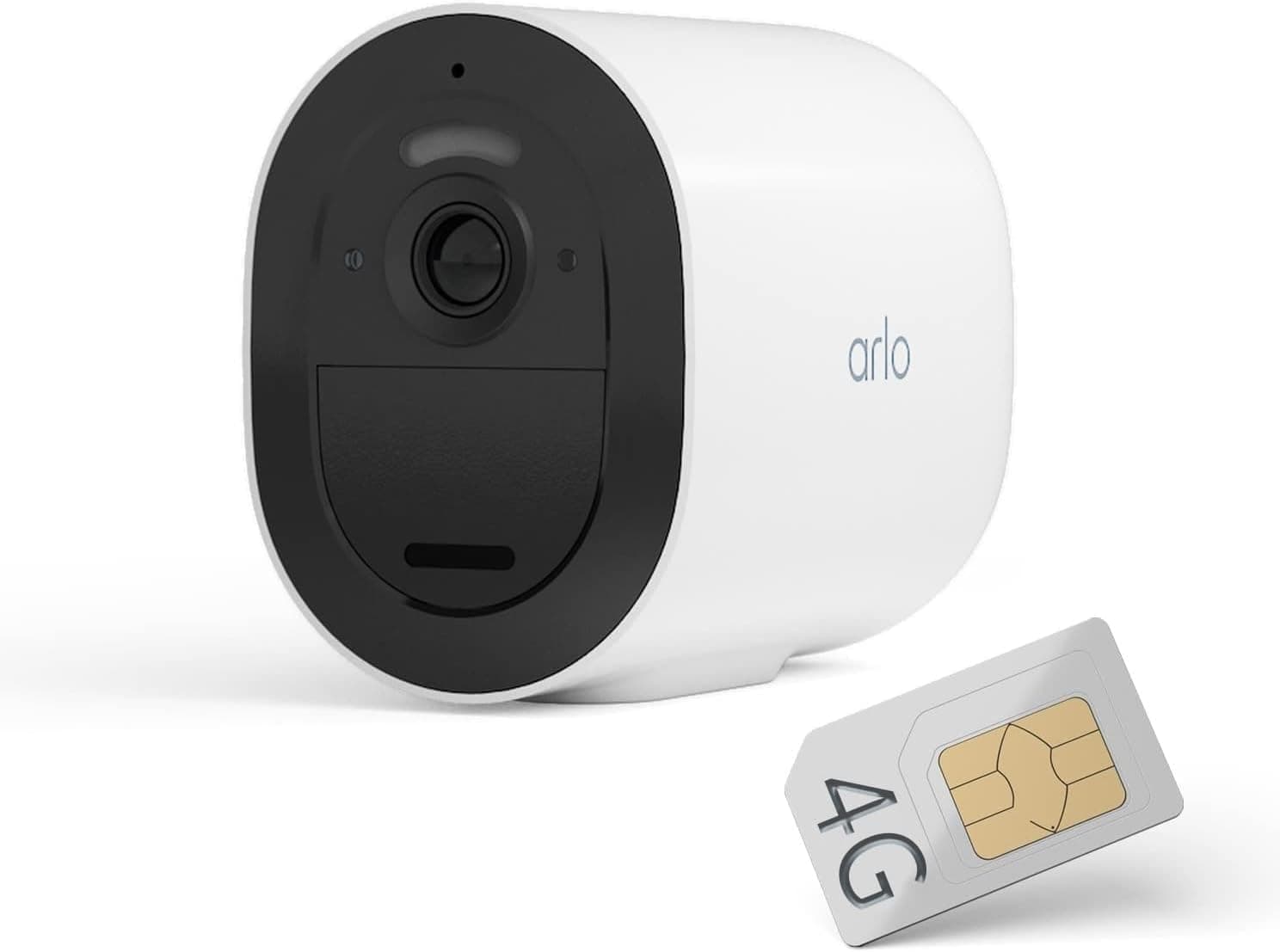 ARLO Go 2 3G et 4G LTE, Caméra de Surveillance WiFi Extérieure sans Fil, Carte SIM ou WiFi IP, Détection par IA, Vision Nocturne Couleur, Compatible avec Alexa, Essai Secure Inclus, 1 Caméra
