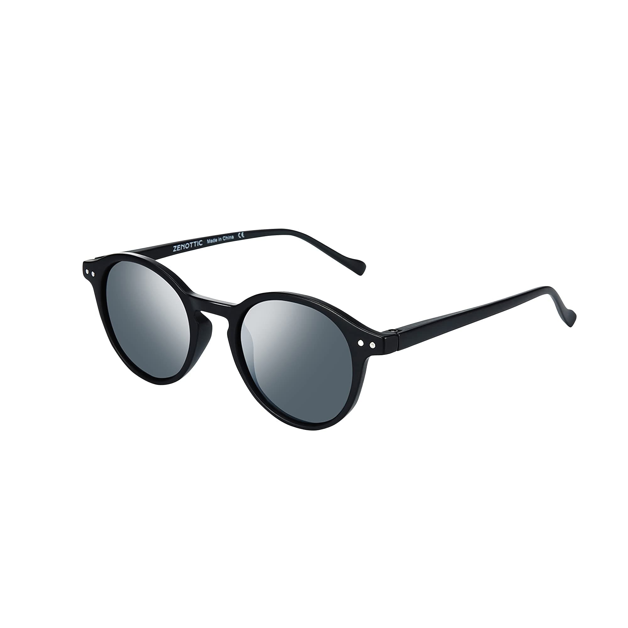 ZENOTTIC Gafas de sol Polarizadas Redondo Retrospectivo Cl¨¢sico Retrospectivo Lentes de sol Marco UV400 Para hombres y mujeres ¡­