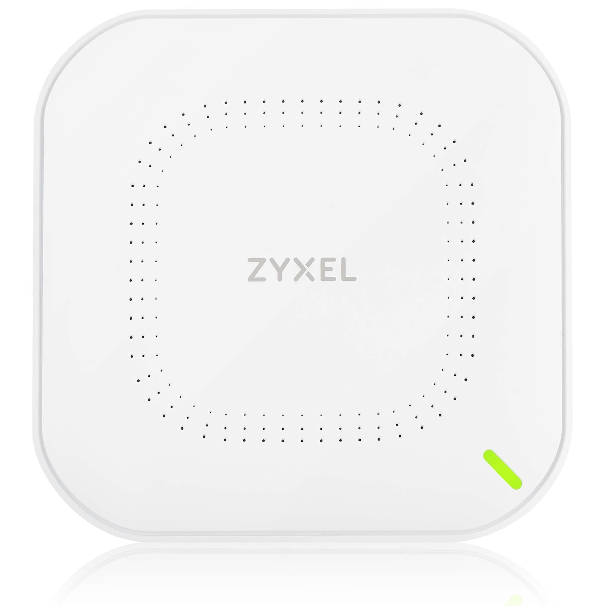 Zyxel WiFi 6 AX1800 Punto de Acceso | 802.11ax Doble Banda | Gestión en la Nube o Independiente | hasta 4 SSID | PoE | Fuente de Alimentación Incluida [NWA50AX]