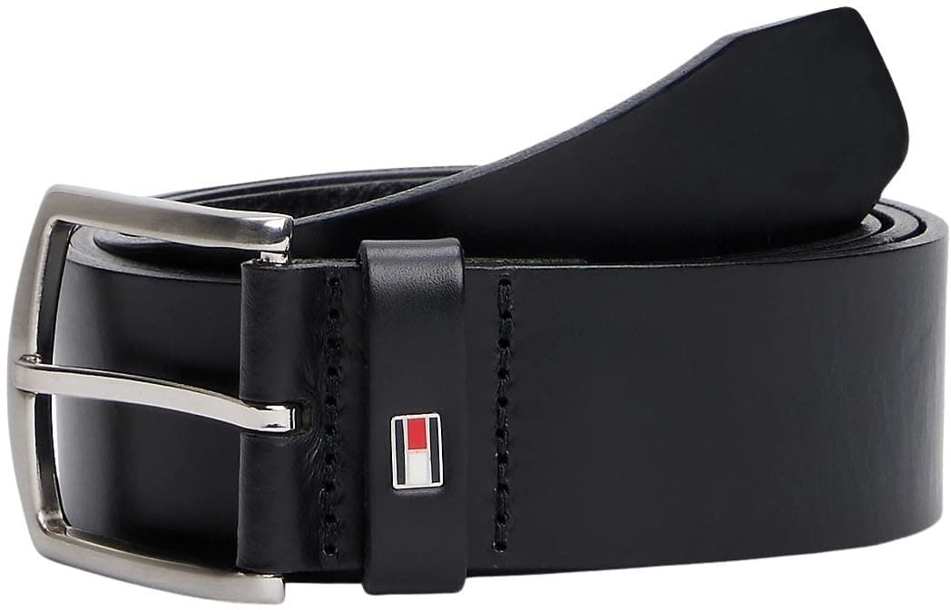 Tommy Hilfiger Ledergürtel NEW DENTON 4 cm breit dunkelbraun