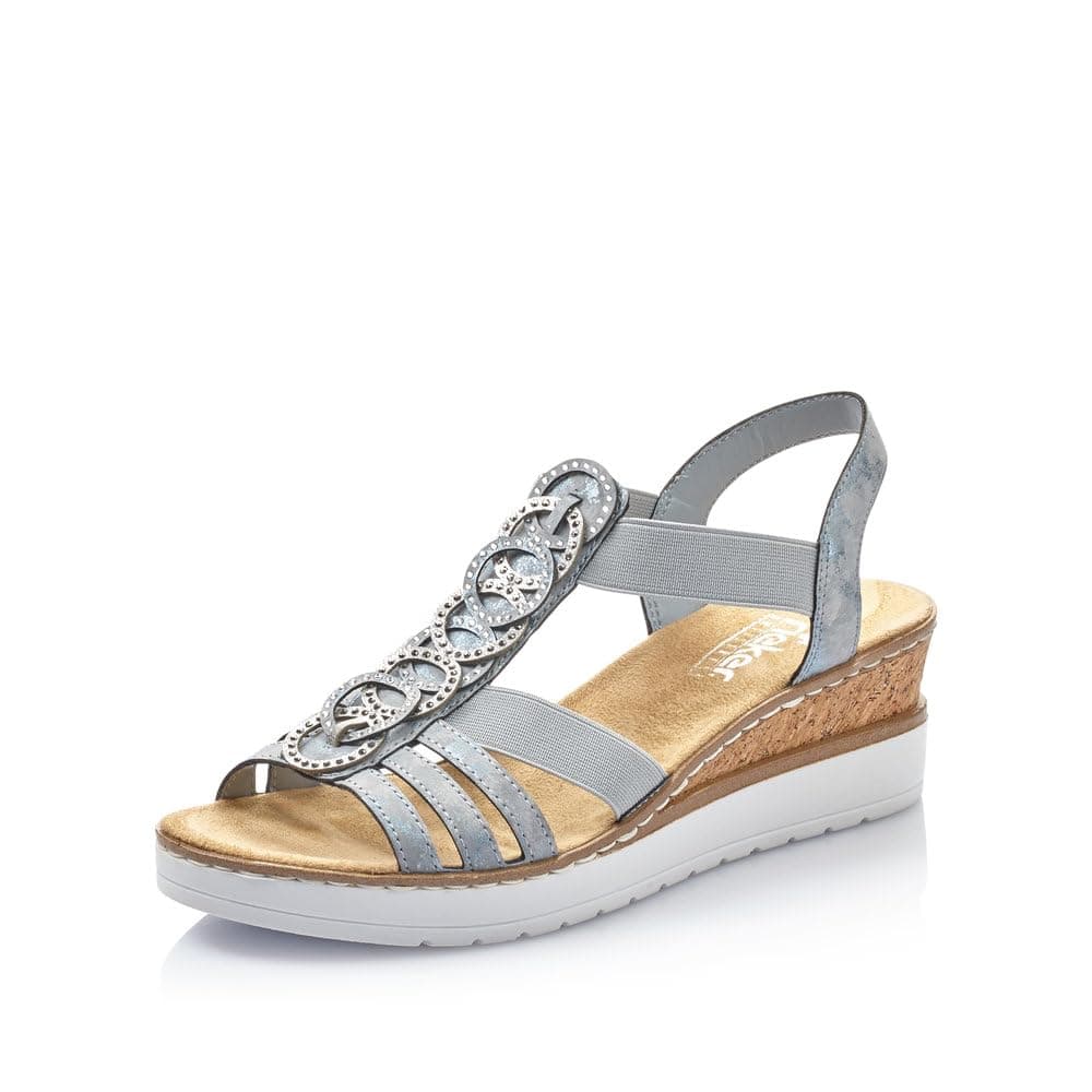 Rieker Femme Sandales V38H8, Dame Sandales Fines