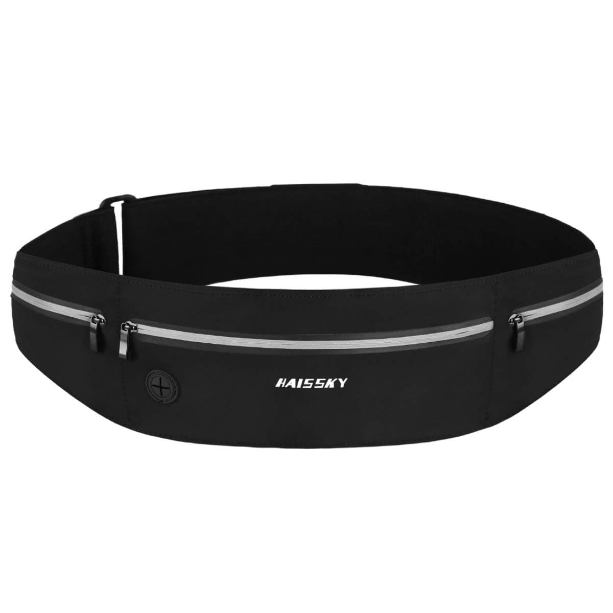 HAISSKY Riñonera Deportiva, Riñonera Running Mujer Hombre Impermeable Cremallera Cinturón de Correr Bolso Running para 6,9 Pulgadas de móvil iPhone 15 Pro Max 14 Pro 13 12, Samsung, Xiaomi, Huawei etc