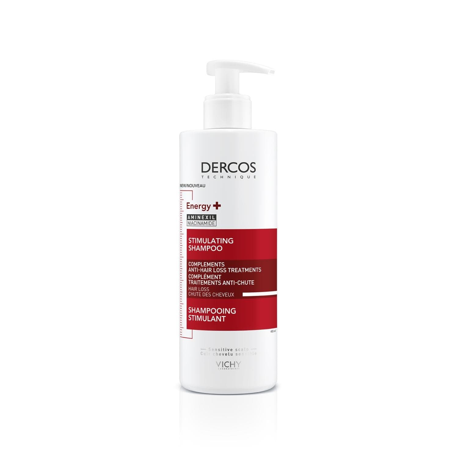 Vichy Dercos, Shampoo Energizzante, Per Tutti i Tipi di Capelli