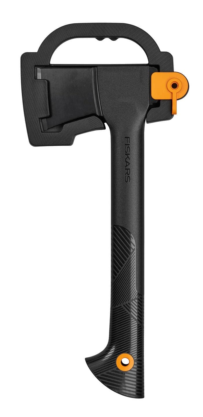 Fiskars Hachette Universelle Solid A6, Étui de Transport | Revêtement antiadhésif, noir, longueur : 39 cm, 652 g, 1052046