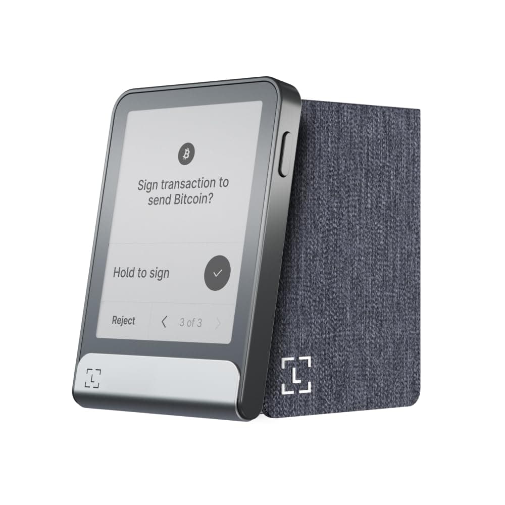 Ledger Flex Pack: Wallet cripto+Folio - Tus Activos Digitales con Seguridad | Signer con pantalla táctil, Gorilla Glass de 2,8", NFC, Bluetooth, Elemento Seguro, Folio incluido