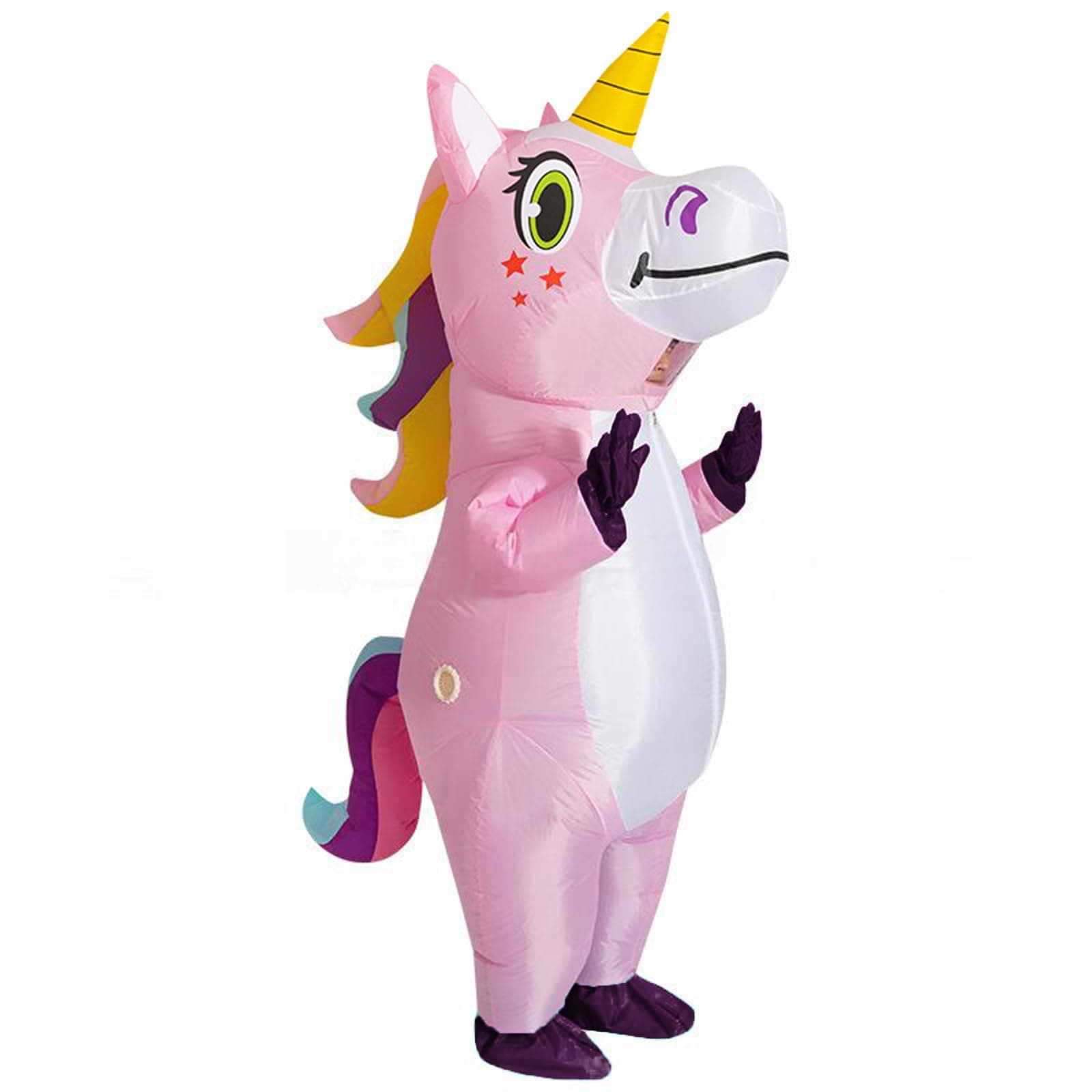 SHMIZZ Déguisement Gonflable Licorne, Costume Gonflable Magic Licorne Vêtements Gonflables Deguisement Adulte Fancy Dress Cosplay Outfit Adult