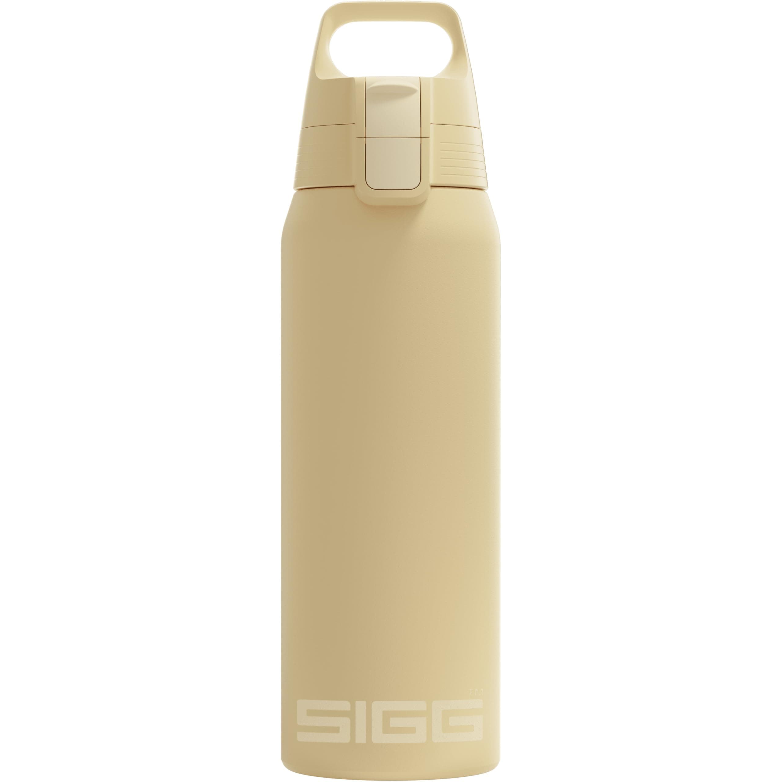 Sigg - Isolierte Trinkflasche - Thermosflasche Shield Therm One - Kohlensäurehaltige Getränke - Auslaufsicher - Spülmaschinenfest - BPA-frei - 90% recycelter Edelstahl - 0,5L, 0,75L & 1L
