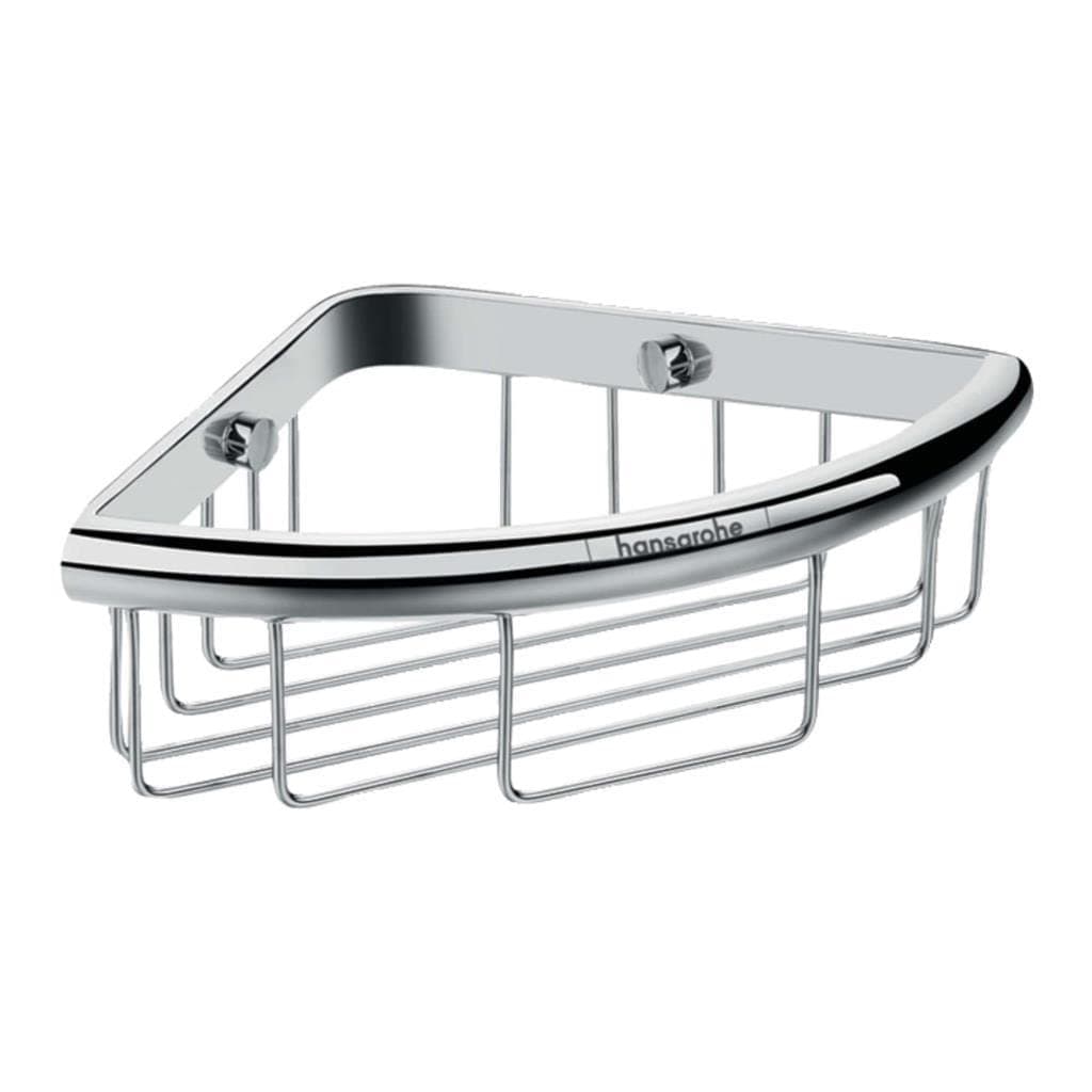 hansgrohe Logis Universal - Duschablage, Duschkorb, Eckregal Bad, Duschregal Ecke, Seifenkorb, Seifenablage Dusche, Badezimmer Zubehör, Chrom, 41710000