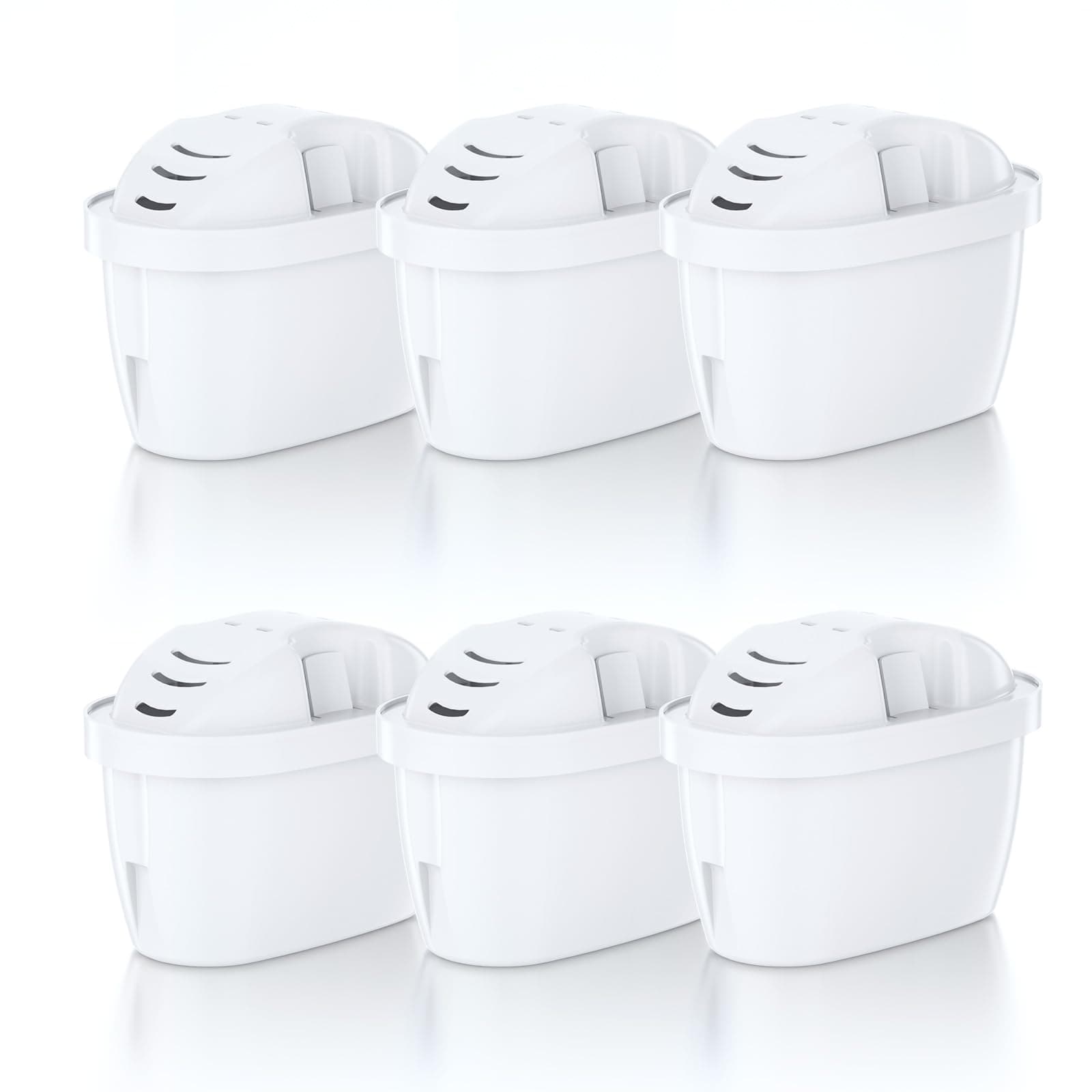 Molifal Cartouches de Filtre à Eau Compatibles avec BRITA MAXTRA+｜Recharge Brita Économique pour Carafe Filtrante｜Alternative à Cartouche Pack de 6