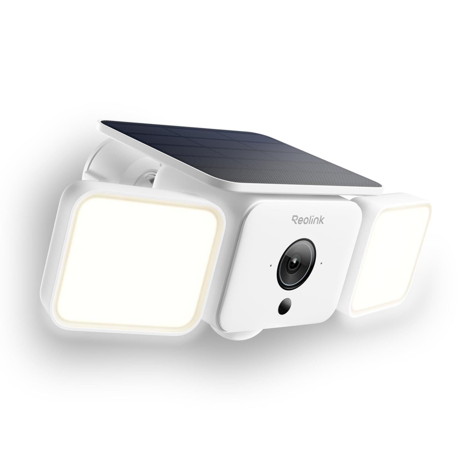 Reolink Caméra Solaire WiFi 2K 150°, Éclairage Jusqu'à 1000 LM et Alarme Sirène, Projecteur Activé par Détection AI/PIR, Vision Nocturne Couleur, Wi-FI 6 2,4/5 GHz, IP66, Solar Floodlight Cam