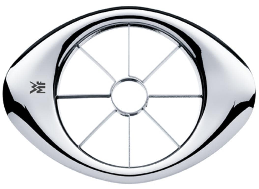 WMF Gourmet Apfelschneider Edelstahl 9 cm, Birnenschneider, Apfelteiler, Obstteiler, Cromargan Edelstahl, Obstschneider ideal für Äpfel und Birnen