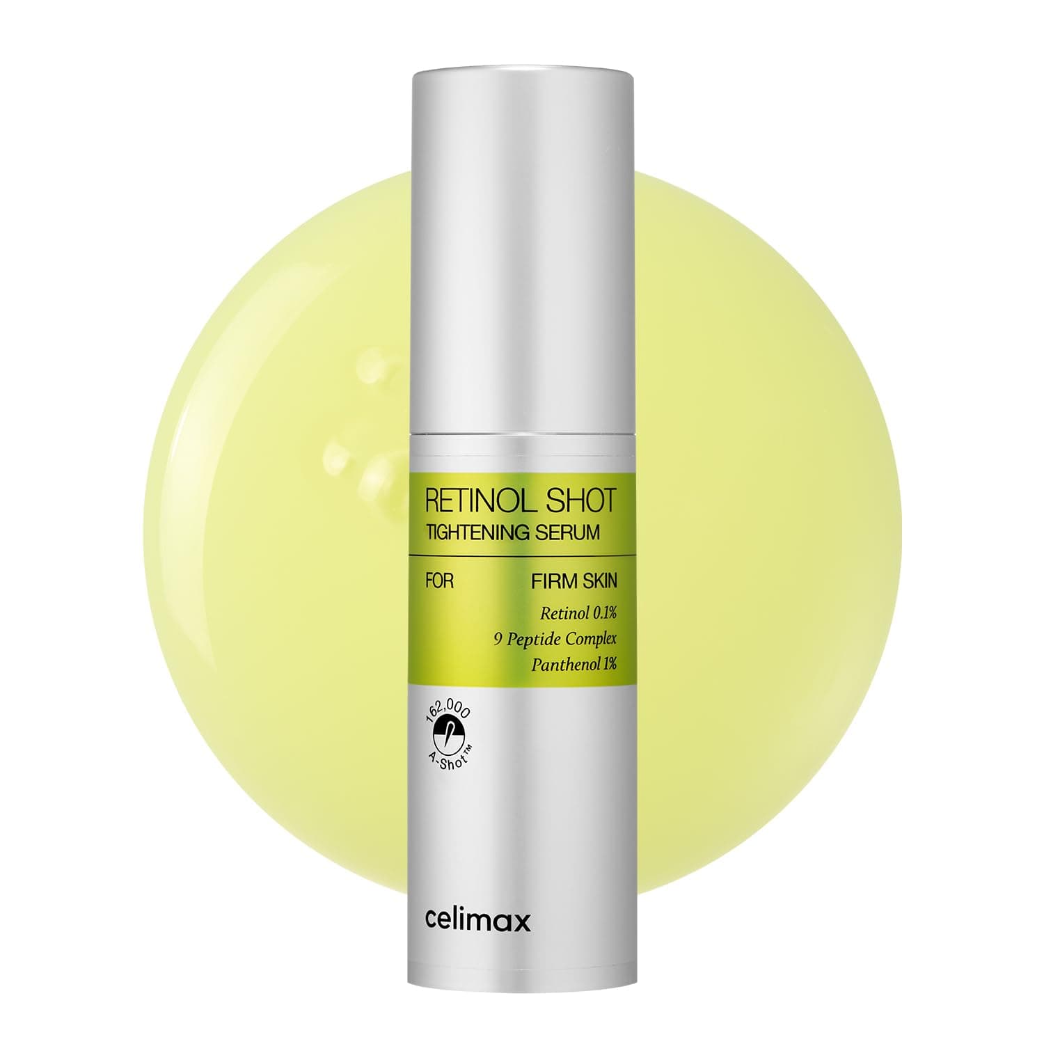 celimax Siero Rassodante Vita A Retinol Shot Con Vitamina A Pura, Retinolo, Peptide, Minimizzatore Di Pori, Rughe E Linee Sottili, Pelle Più Soda 30 Ml