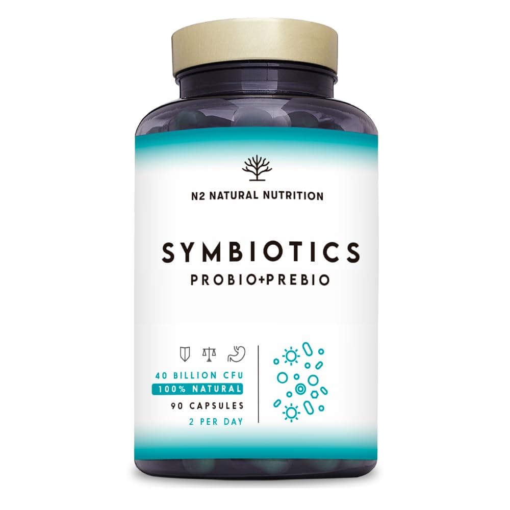 Probioticos + Prebioticos. 45 días de Tratamiento. 40 Billones de Bacterias Probióticas. Trastornos Digestivos. Con Inulina. Probioticos Intestinales Naturales. CE. N2 Natural Nutrition