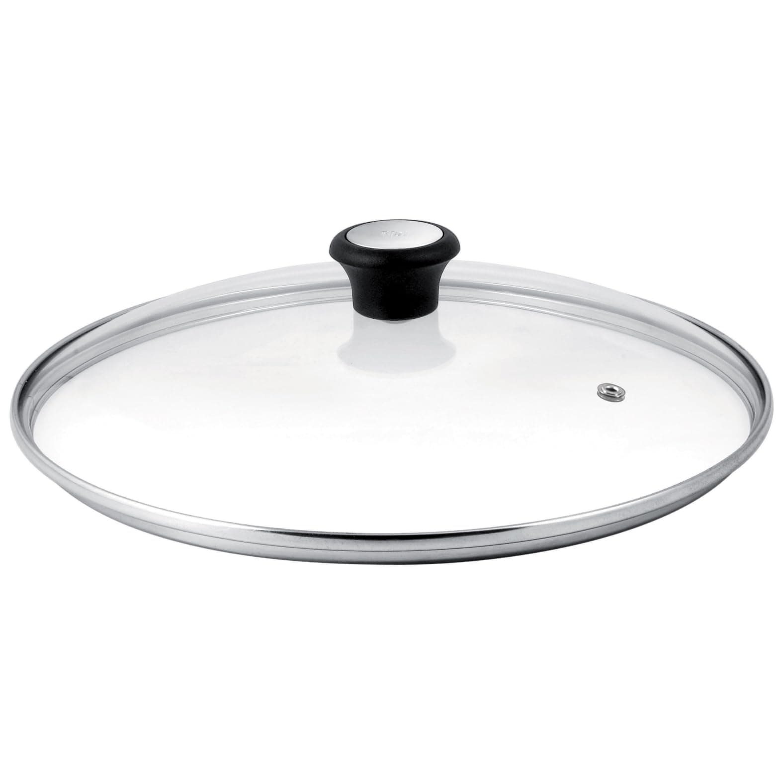 Tefal Glasdeckel 28 cm, Edelstahlfassung, Spülmaschinenfest, Dampfventil, Thermokunststoffgriff, 28097712