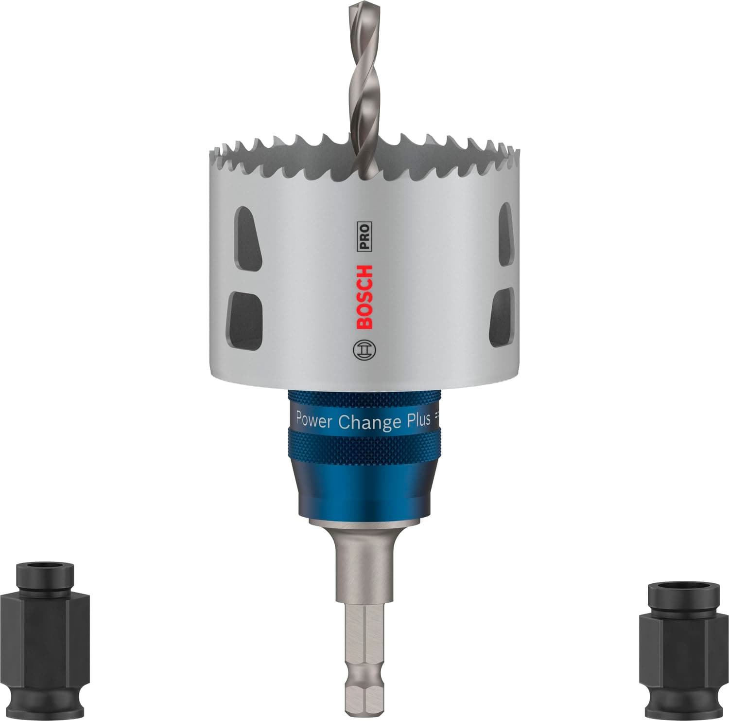 Bosch 5x PRO Multi Material Power Change Plus Starter Set (für Weichholz, Trockenbauwand, Ø 68 mm, Professional Zubehör Bohrmaschine)
