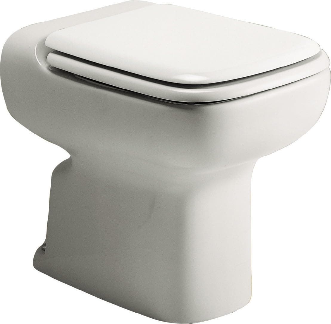 Ideal Standard Conca Sedile WC, forma angolare, Sedile del water resistente, incluso set di cerniere per una facile installazione, fatto di urea robusta – Bianco (380x526 mm)