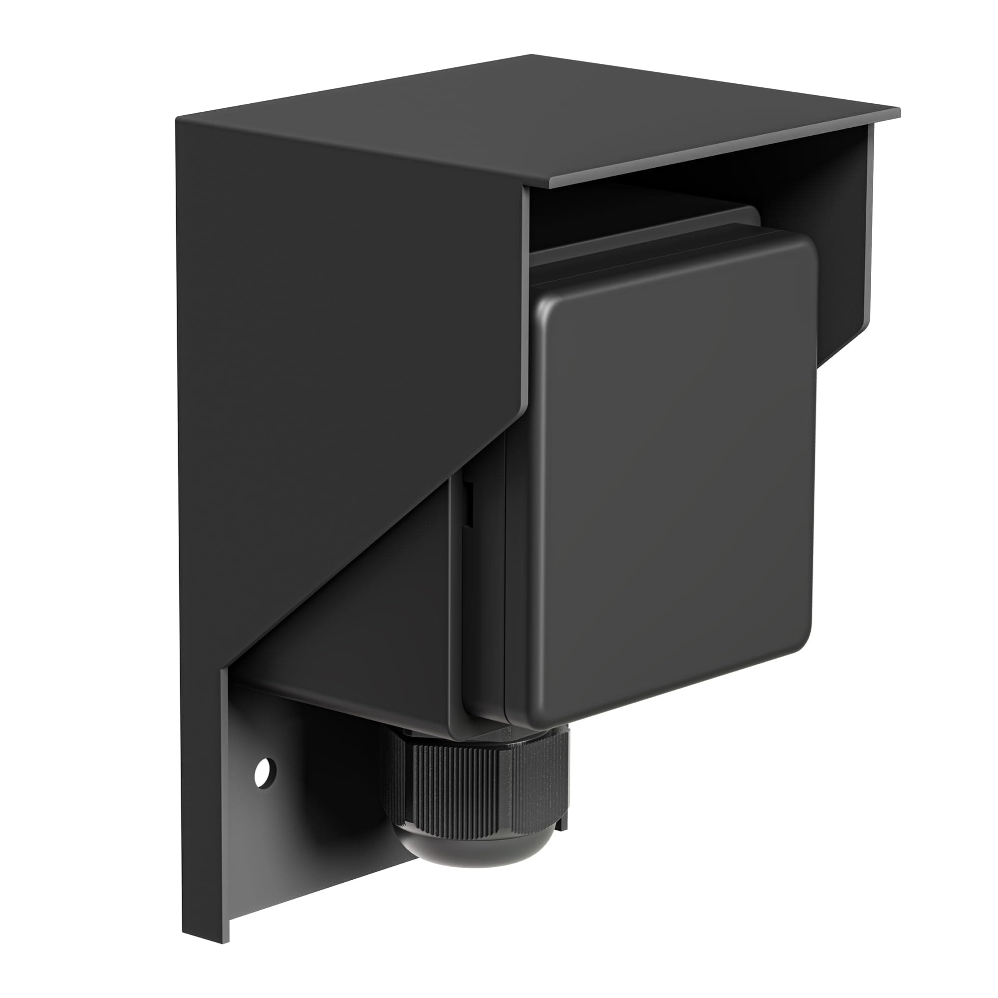 ledscom.de Aufputz Steckdose PIWI für außen, IP44, 1-fach, schwarz