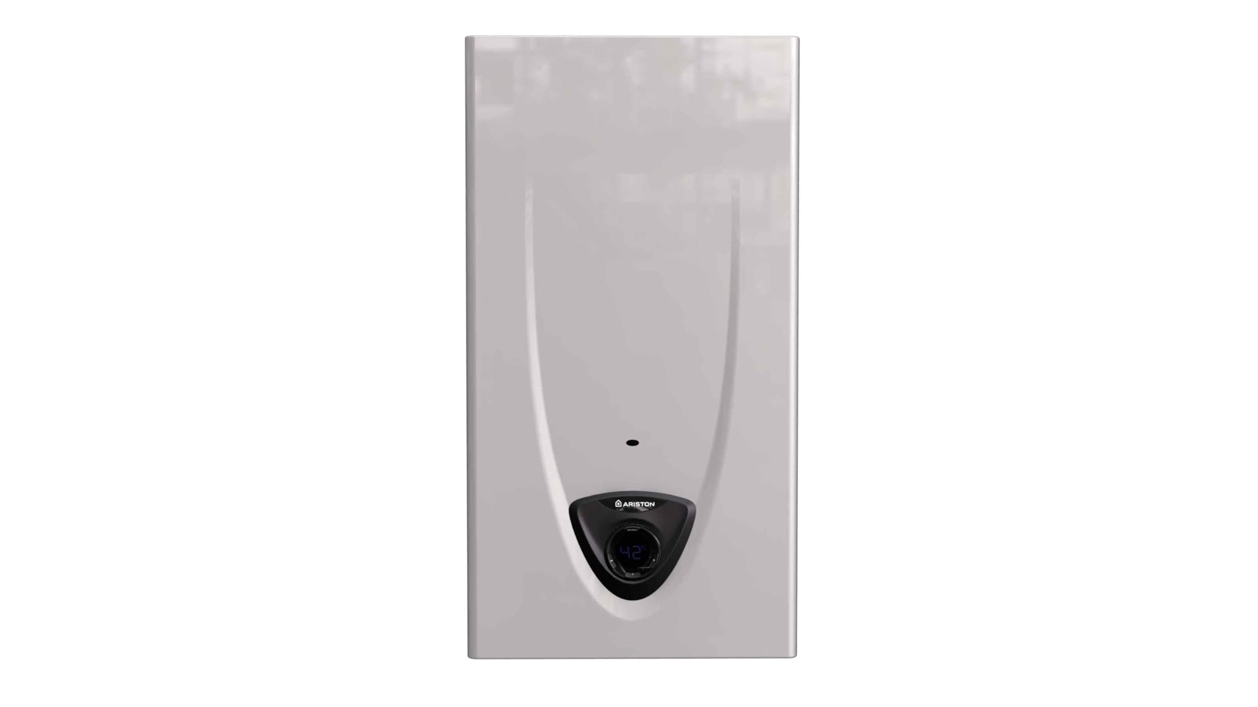 Ariston Fast EVO X - Scaldabagno a Gas Istantaneo Camera Aperta 14 L/GPL, Innovativo Display LCD per Regolazione Temperatura e Rilevamento Fiamma di Massima Sicurezza 22.52x26x58 - Classe Energetica A