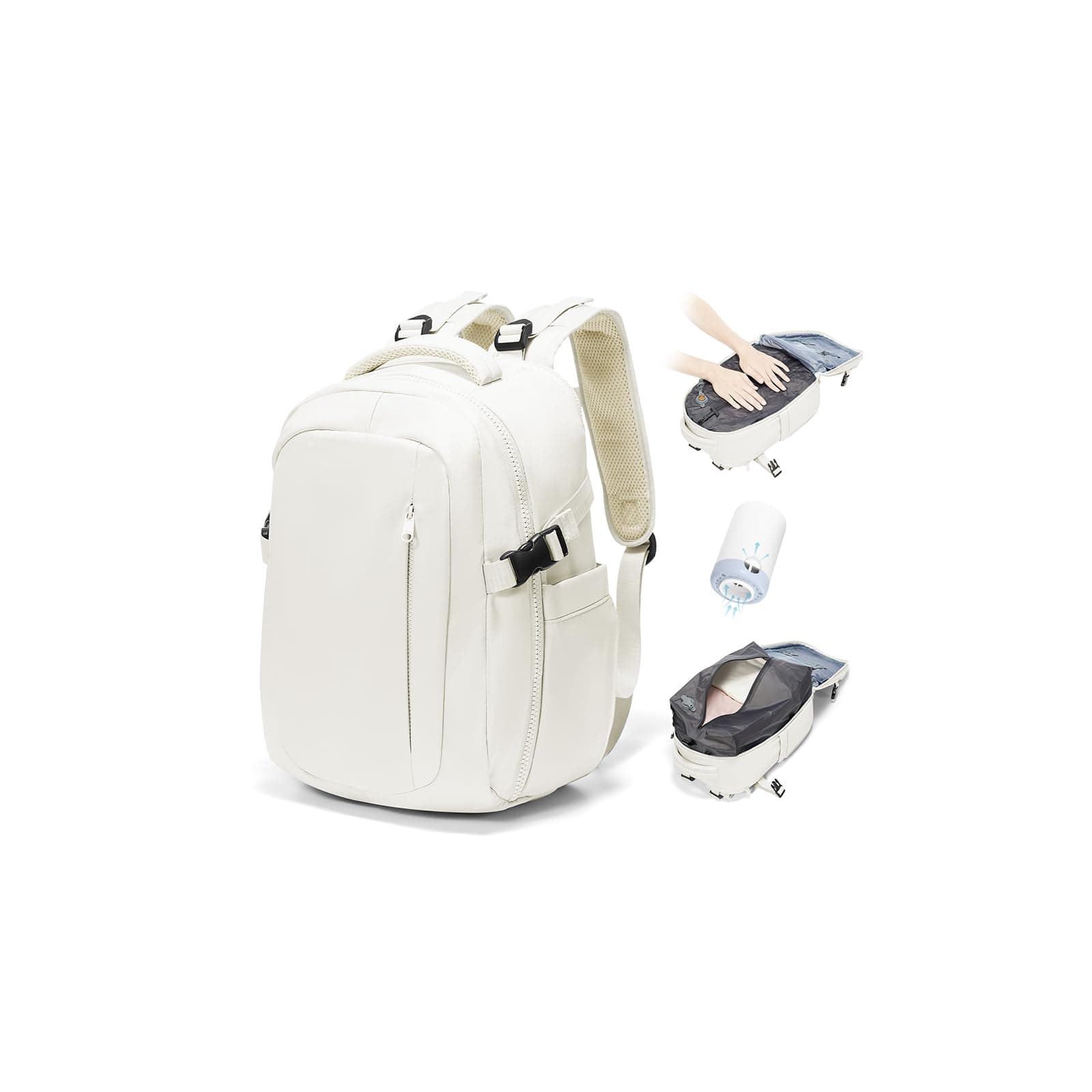 BJLFS Zaino Ryanair 40x30x20 Sottovuoto con pompa Zaino da Viaggio aereo Cabina 40x30x20 Impermeabile Bagaglio a Mano Wizzair Sottovuoto Borse da Cabina per Easyjet 45x36x20 Zaino Airback Donna