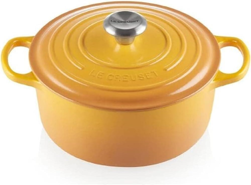 Le Creuset Cocotte redonda de hierro fundido, 24 cm, 4, 2 L, Todas Las Fuentes de Calor Incluso inducción, Nectar, 21177246724430