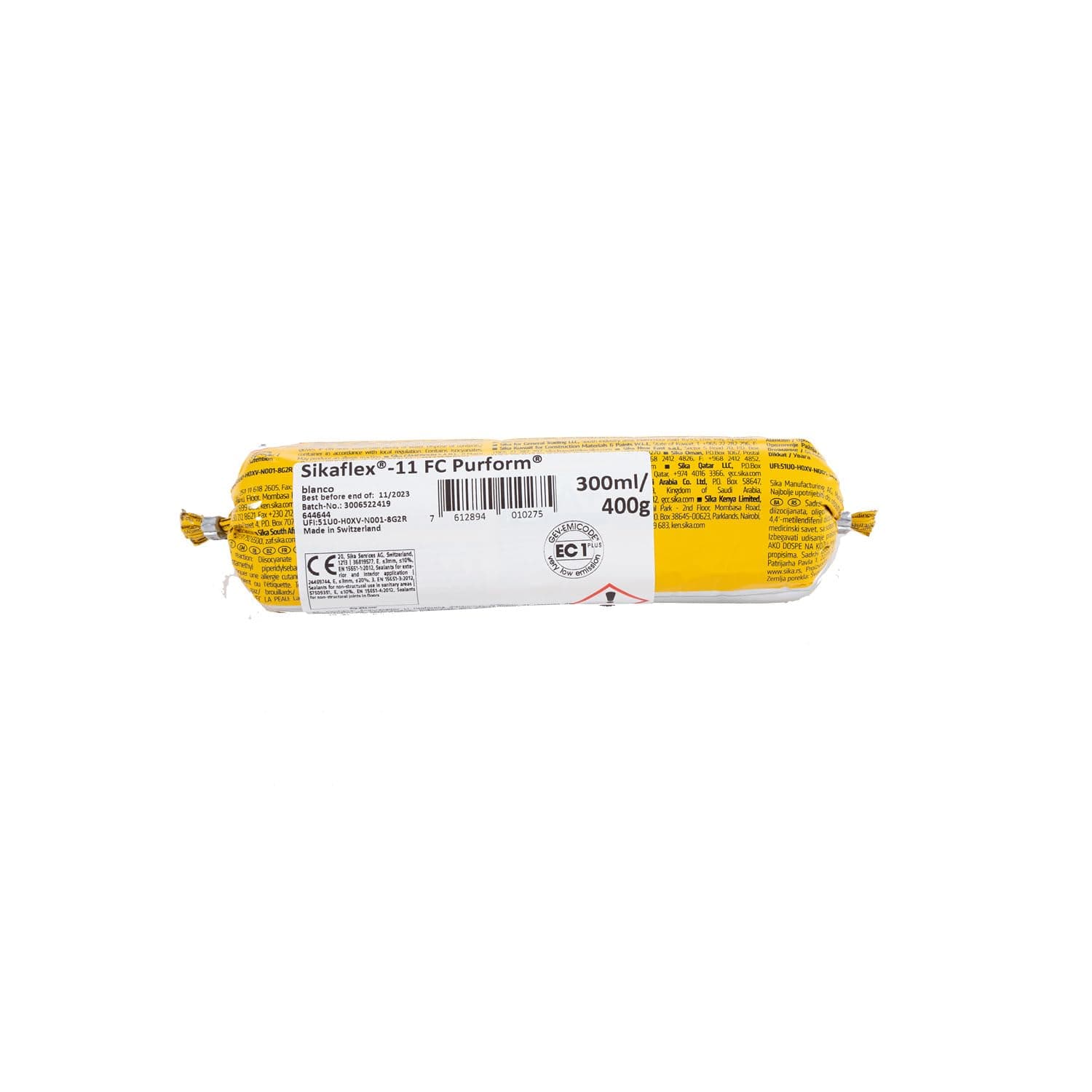SIKA - Masilla adhesivo multiusos - Sikaflex 11 FC Purform - Negro - Junta y pegamento - Sellador poliuretano multisoportes - Interior y Exterior - 300ml