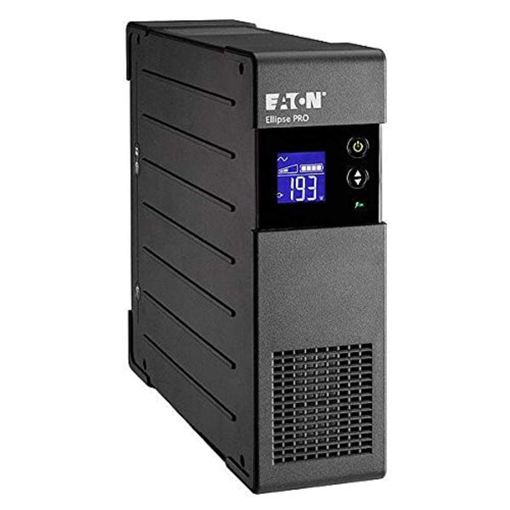 Eaton Onduleur Ellipse Pro 650 FR - Line Interactive UPS - Puissance 650VA (4 Prises FR) - Régulation Tension (AVR) - UPS avec Afficheur et Interface USB (Cable USB Inclus) - Noir (ELP650FR)