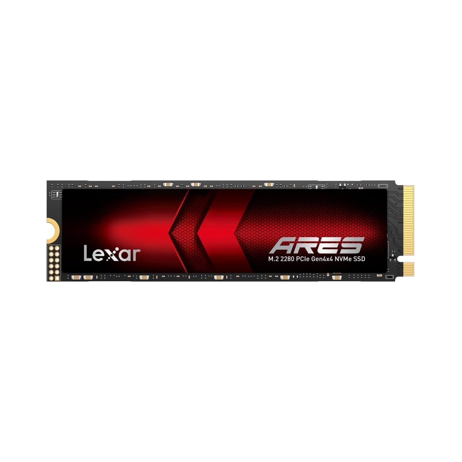 Lexar ARES 2TB SSD, M.2 2280 PCIe Gen4x4 1.4 interne NVMe-SSD. Bis 7.400 MB/s Lesen & 6.500 MB/s Schreiben. Für PS5, PC, Laptop, Gamer, Gestalter, Fachkräfte.