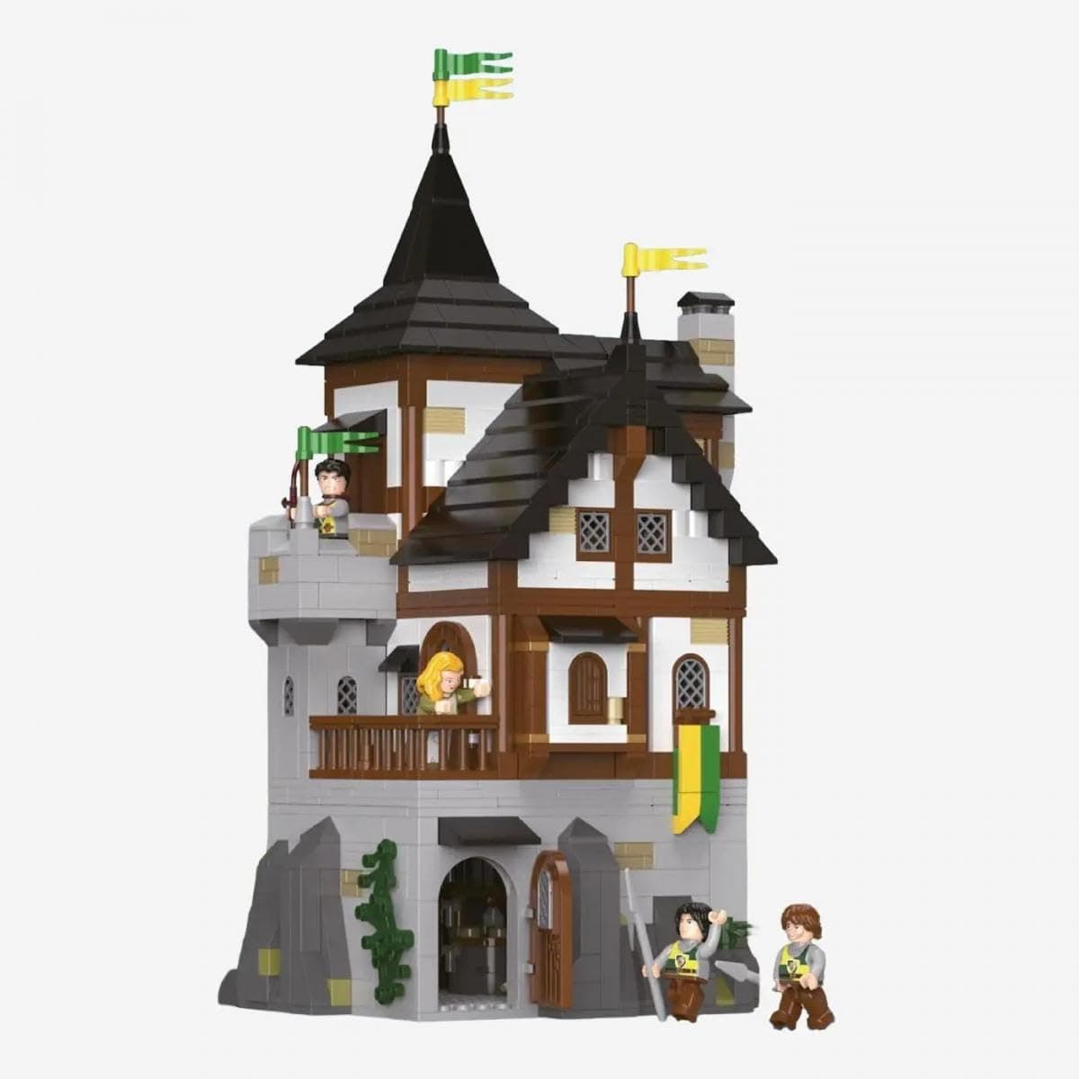 BlueBrixx Pro 107975 – Burg Bärenfels: Bergfried aus Klemmbausteinen mit 1178 Bauelementen. Kompatibel mit Anderen Klemmbausteinen. Lieferung in Originalverpackung.