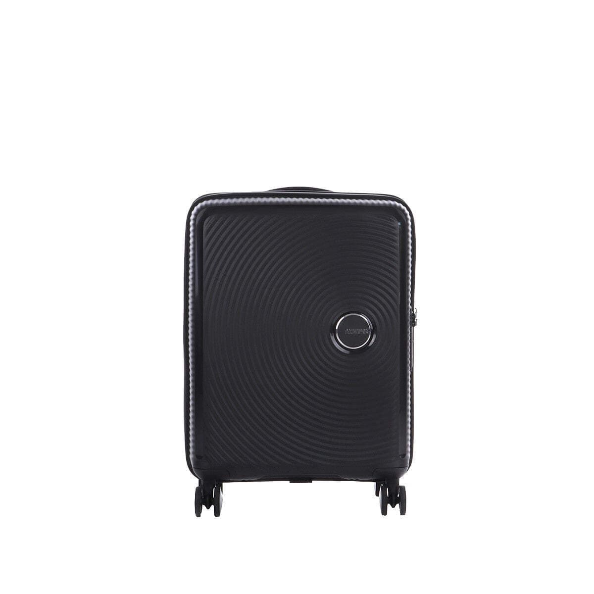 American Tourister Soundbox - Trolley S Espandibile Bagaglio a Mano, 55 cm, 35.5/41 L, Nero (Bass Black)